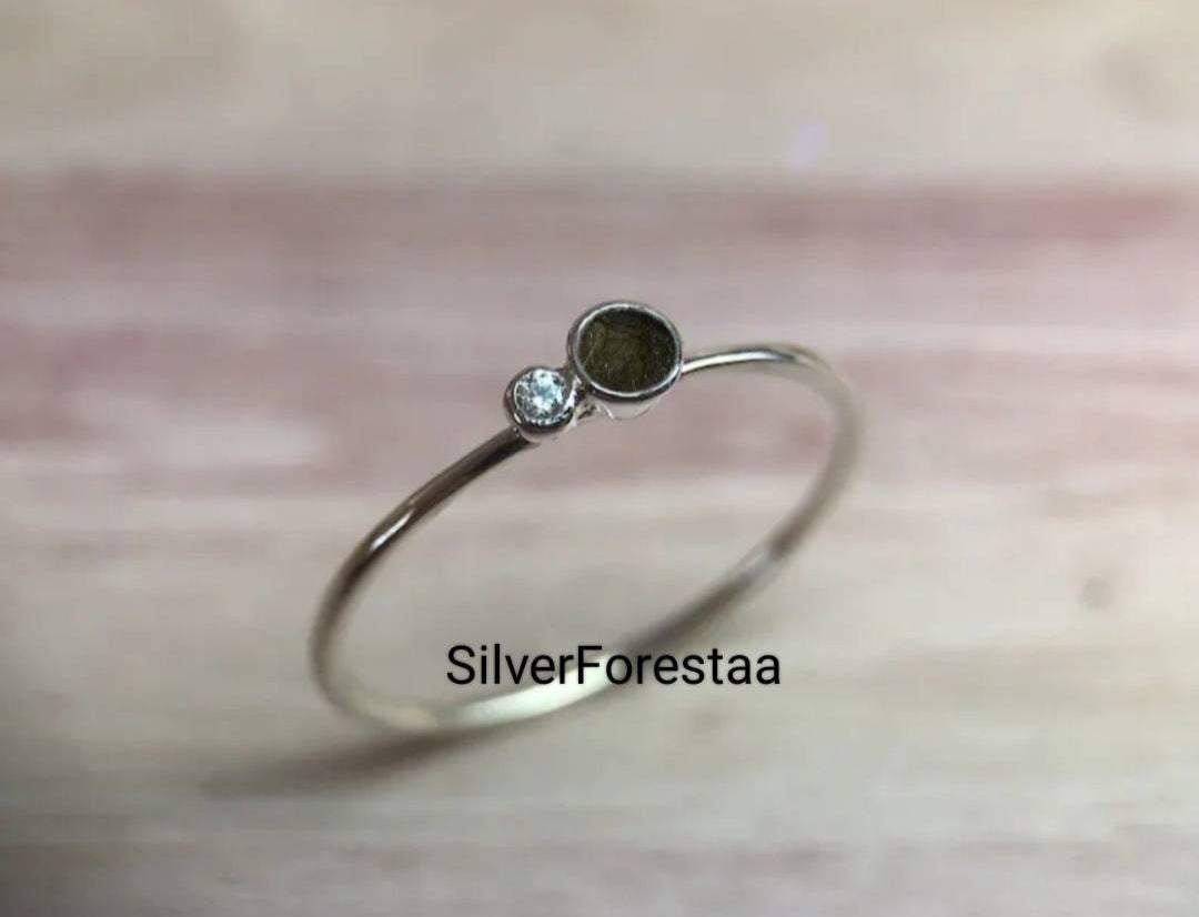 Rare Moldavite Silver Ring – Perfect for Crystal Lovers
