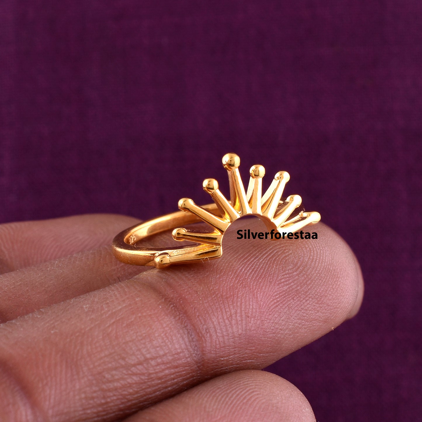 Sunburst Ring in 925 Sterling Silver – Radiate Light & Style
