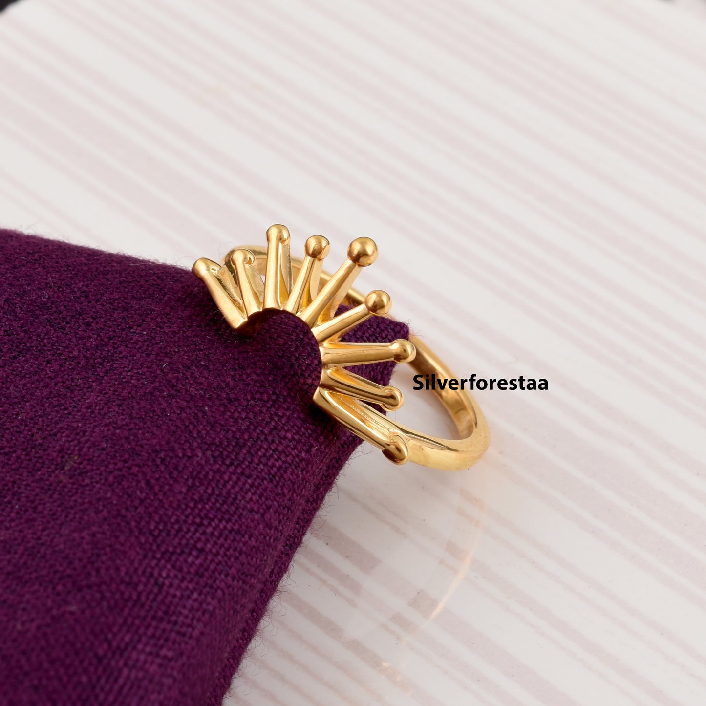 Sunburst Ring in 925 Sterling Silver – Radiate Light & Style