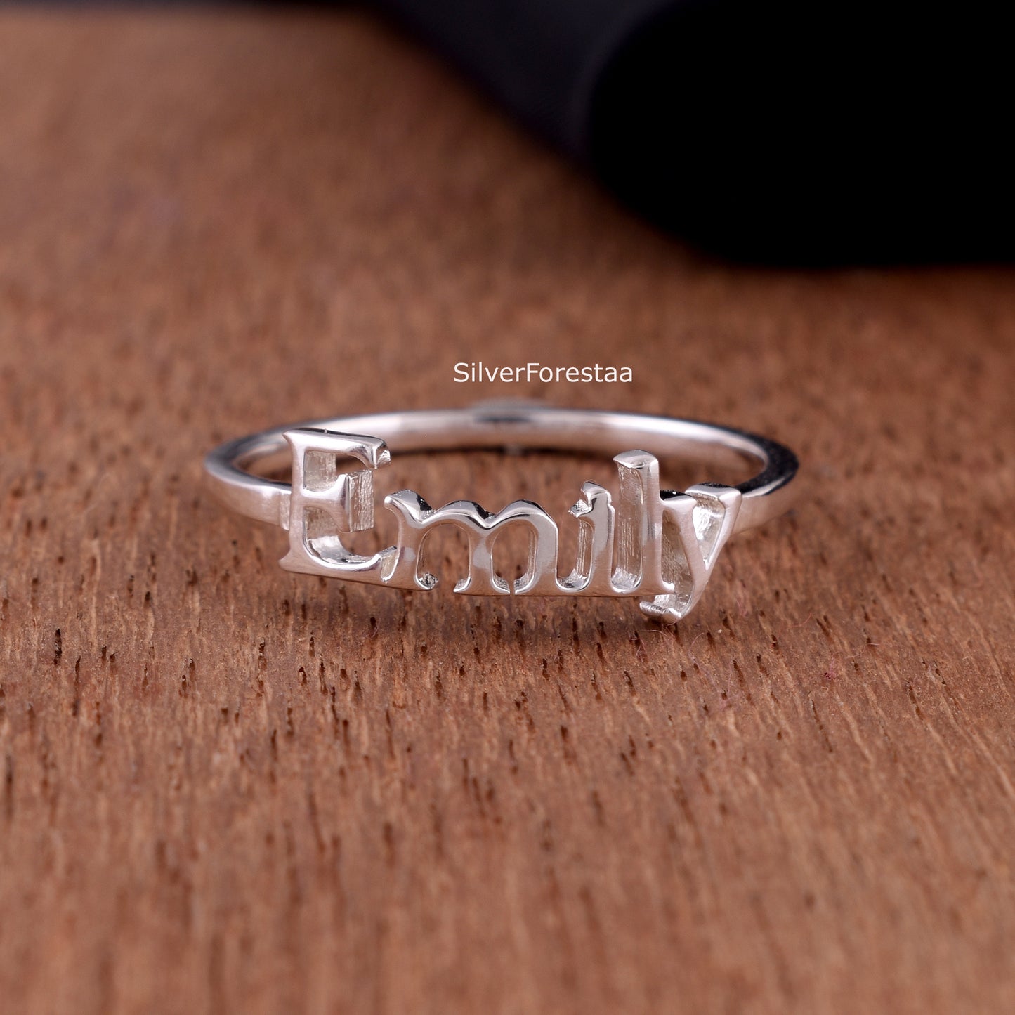 Custom Name Ring – Sterling Silver Personalized Jewelry
