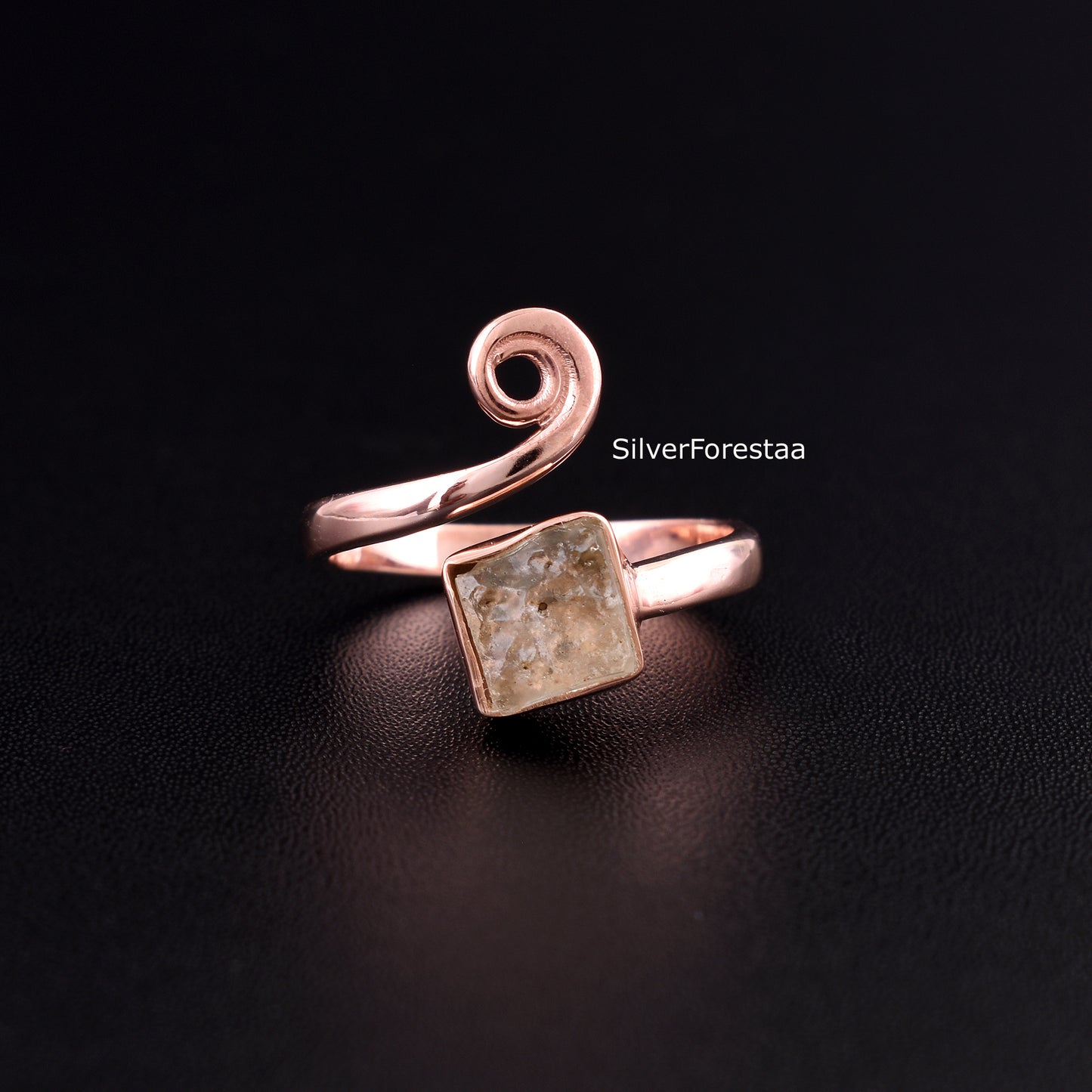 925 Silver Libyan Desert Glass Jewelry – Celestial Elegance