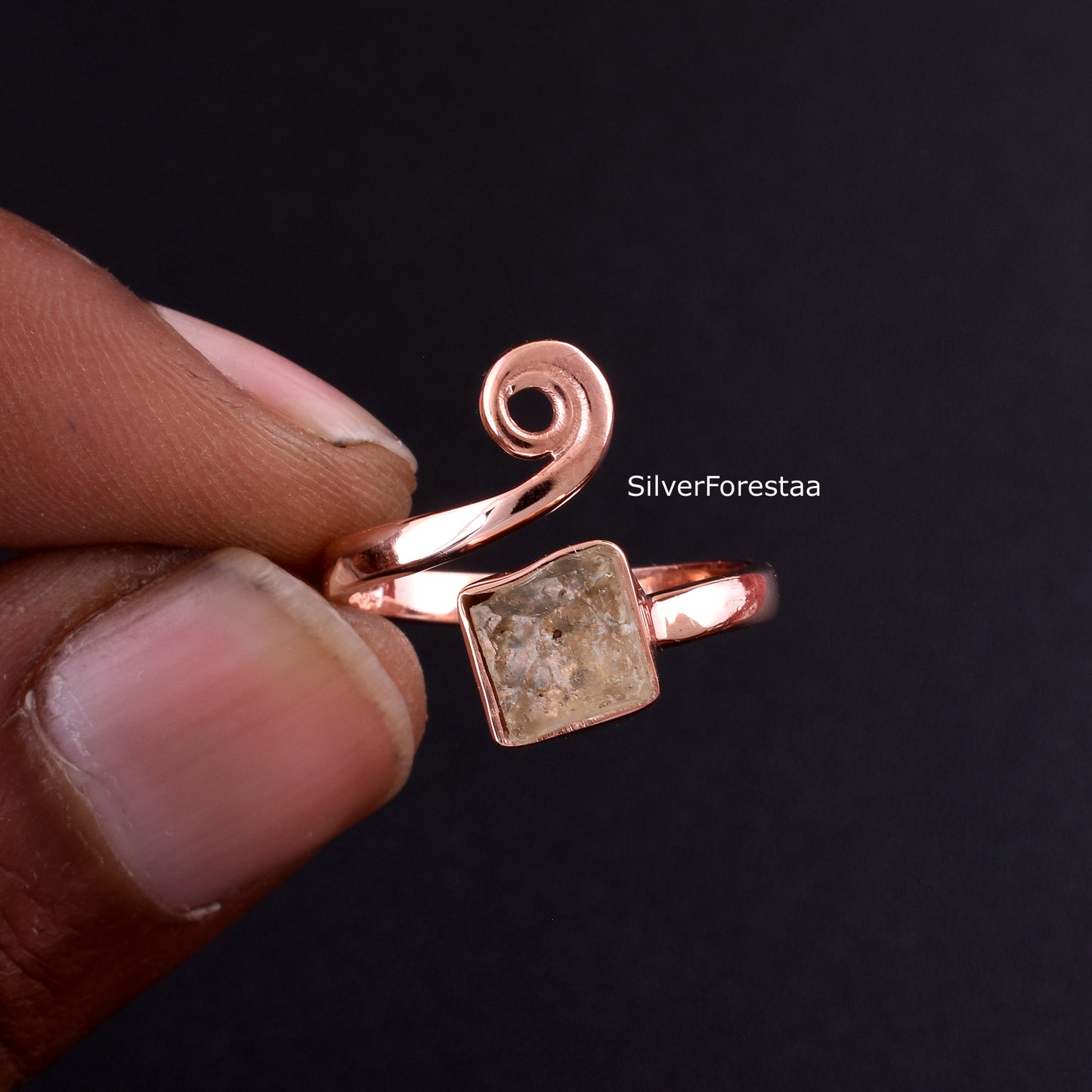 925 Silver Libyan Desert Glass Jewelry – Celestial Elegance