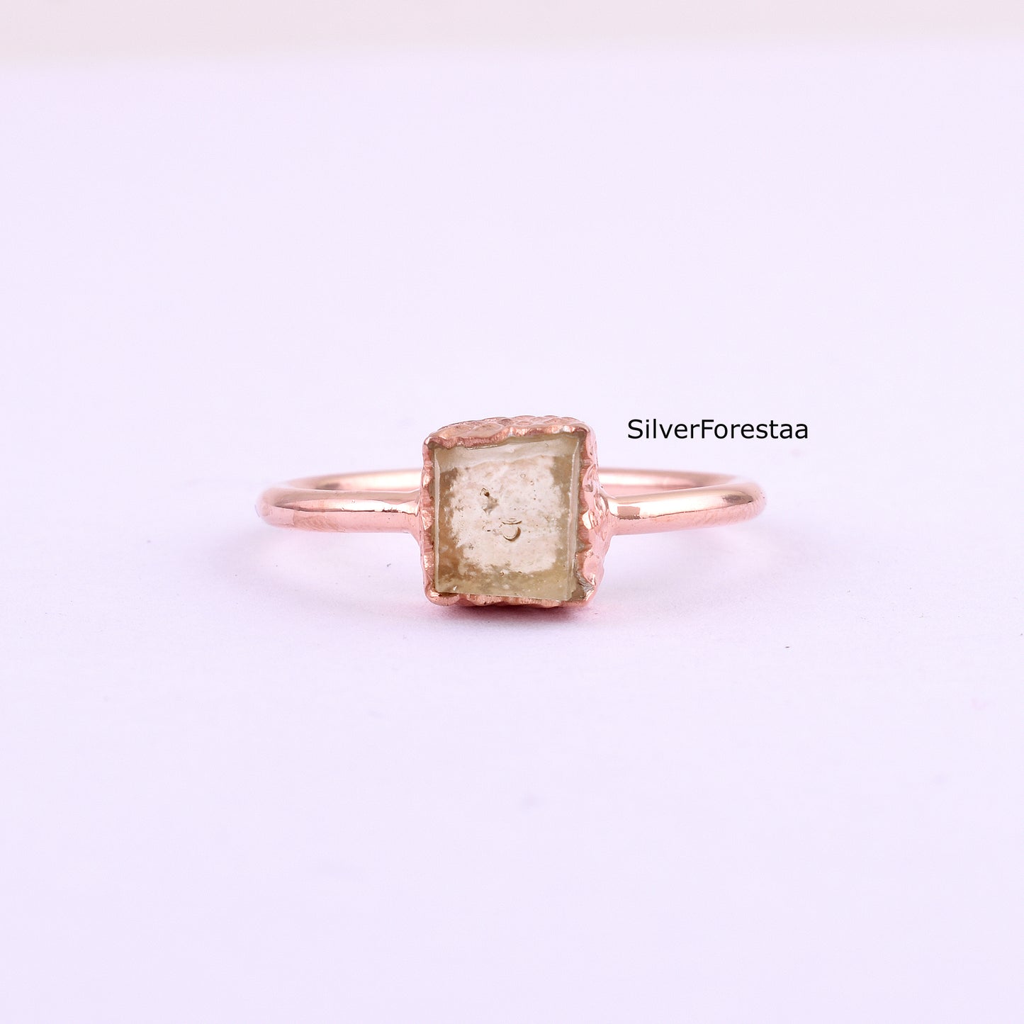 Genuine Libyan Tektite Ring | 925 Sterling Silver Design