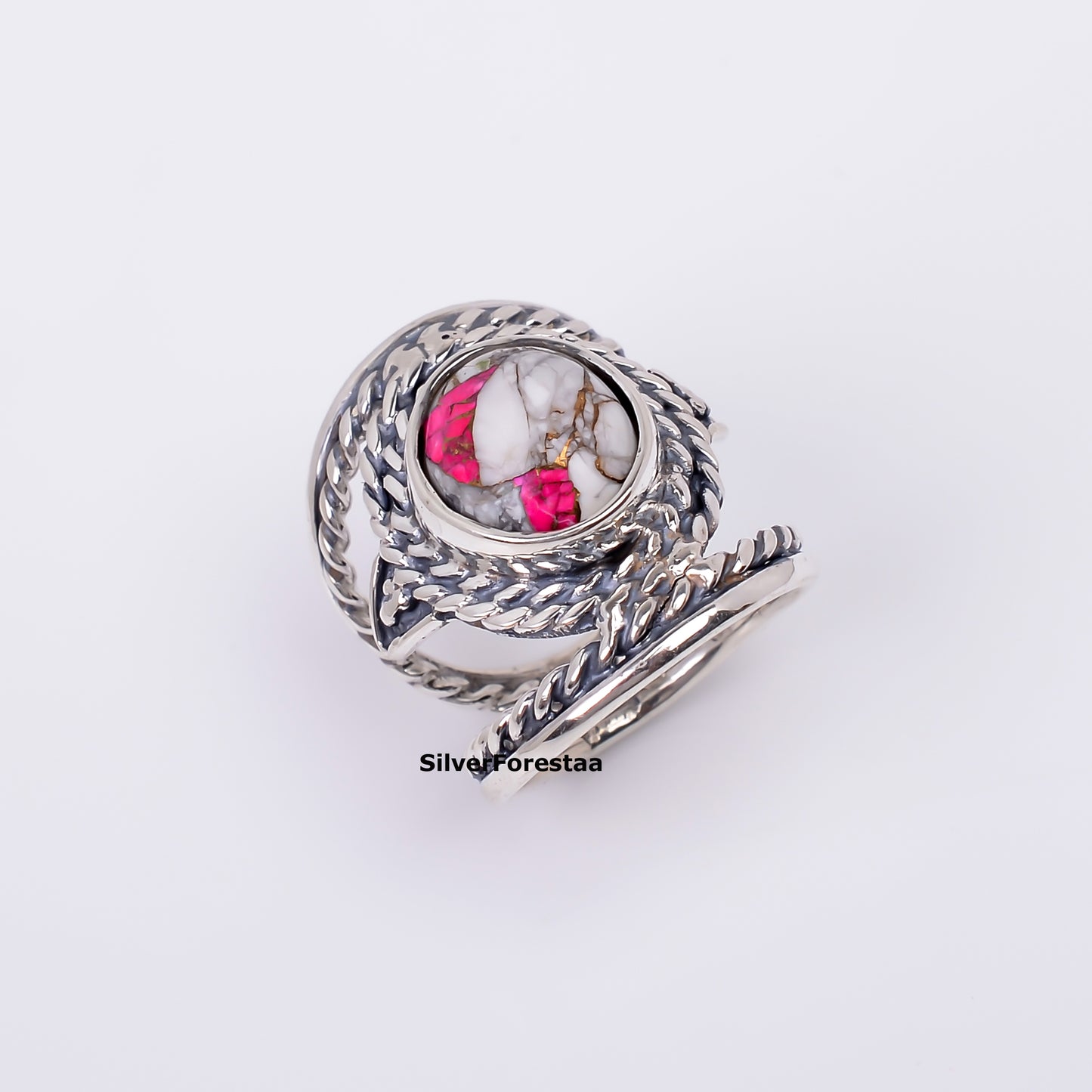 Cotton Candy Turquoise Ring in 925 Sterling Silver – Sweet & Stylish