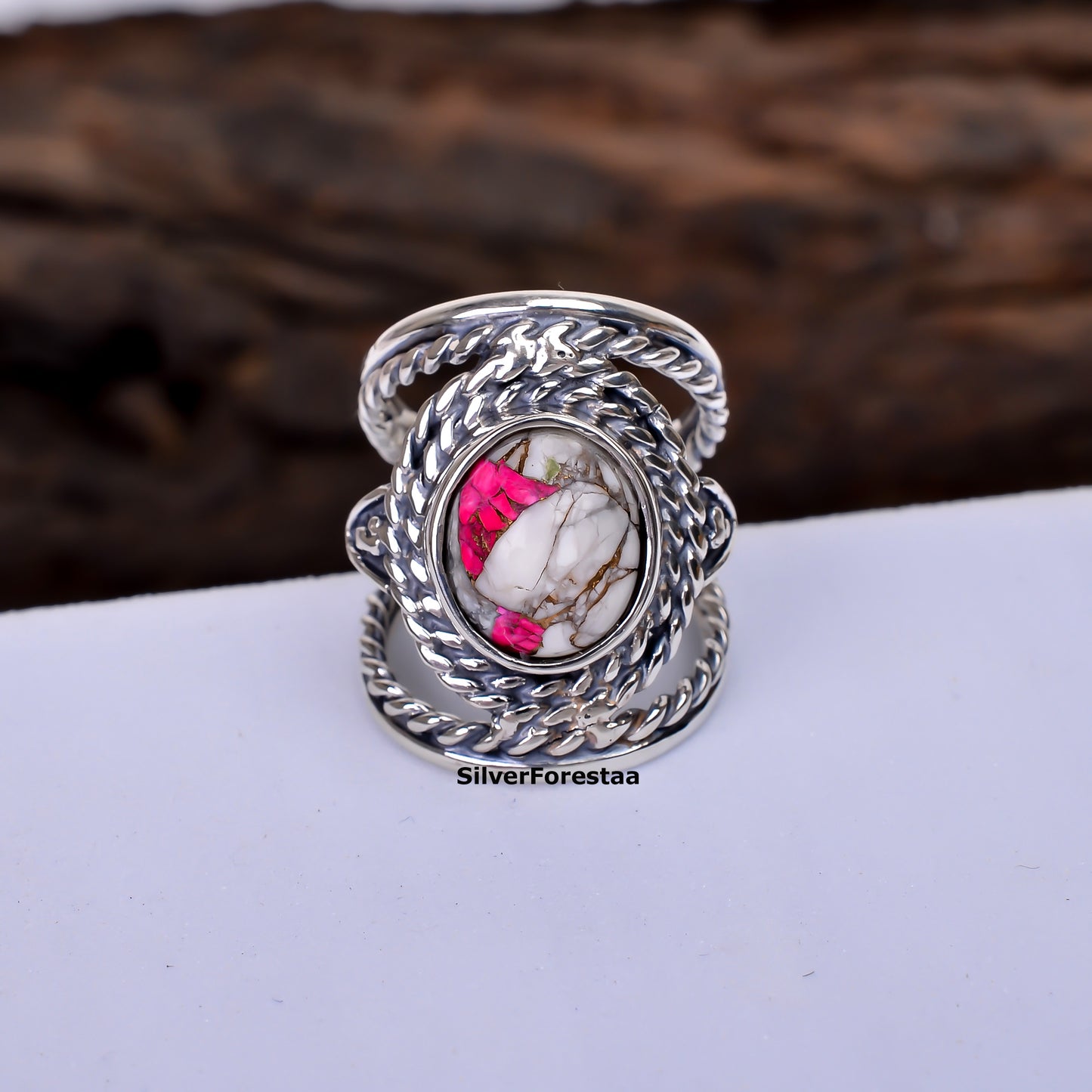 Cotton Candy Turquoise Ring in 925 Sterling Silver – Sweet & Stylish