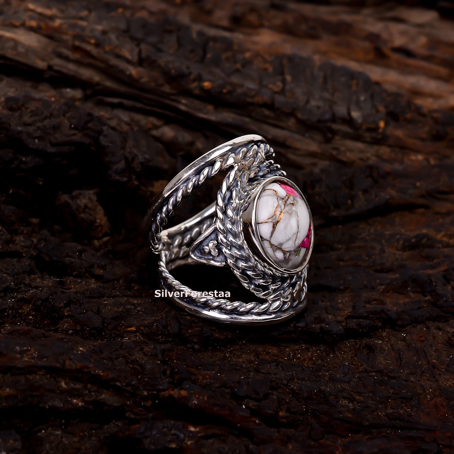 Cotton Candy Turquoise Ring in 925 Sterling Silver – Sweet & Stylish