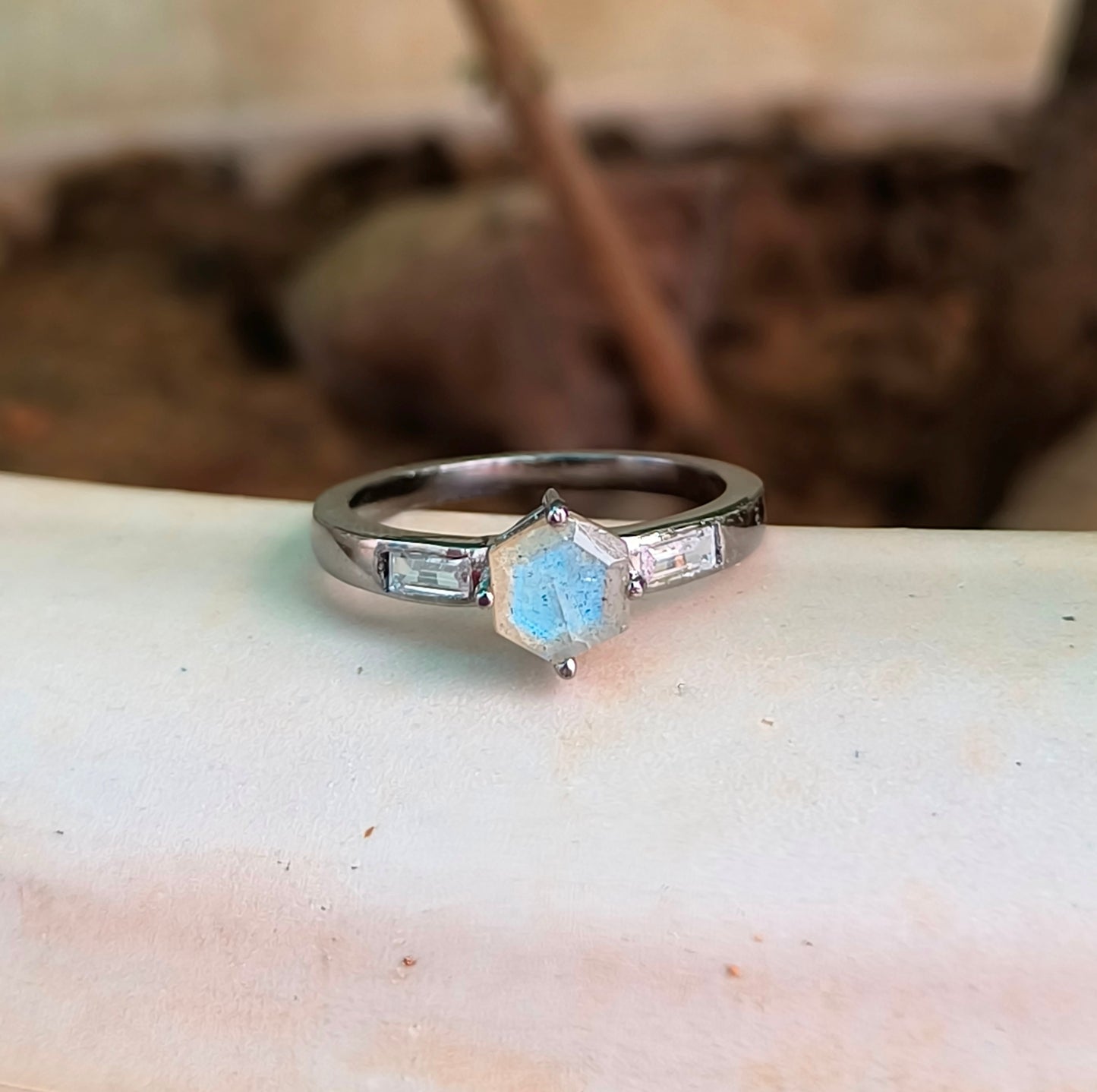925 Sterling Silver Dainty Engagement Ring – Silverforestaa - SILVERFORESTAA