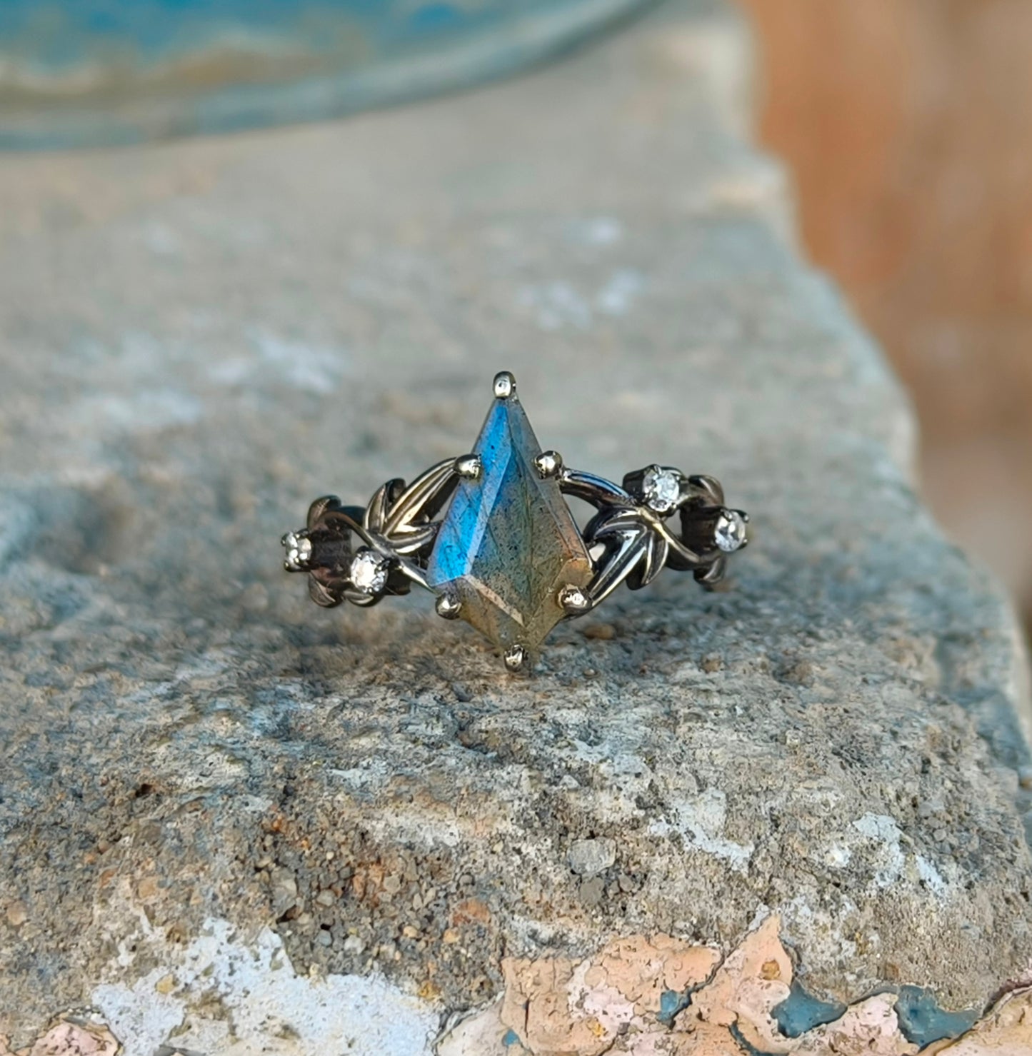 Silver Branches Labradorite Ring | 925 Sterling Silver