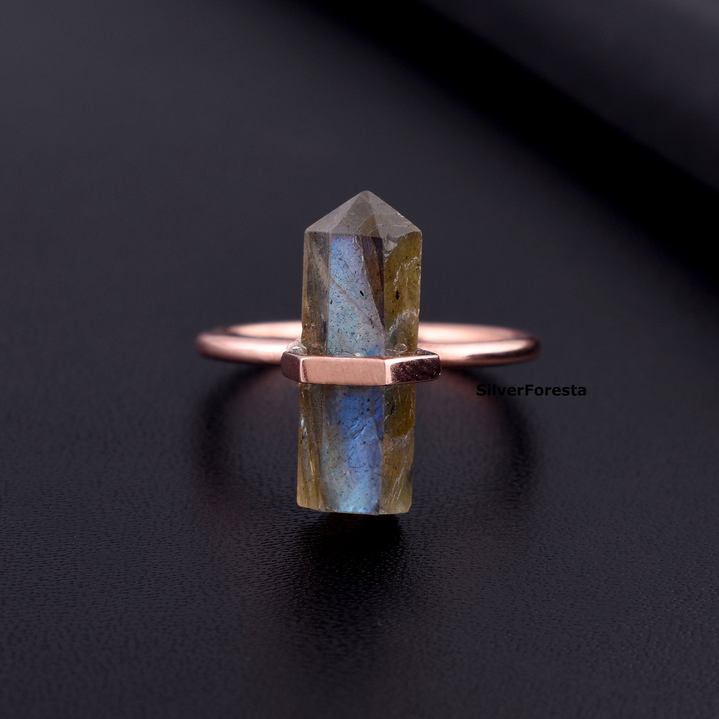 Handmade Labradorite Ring – Silver Jewelry