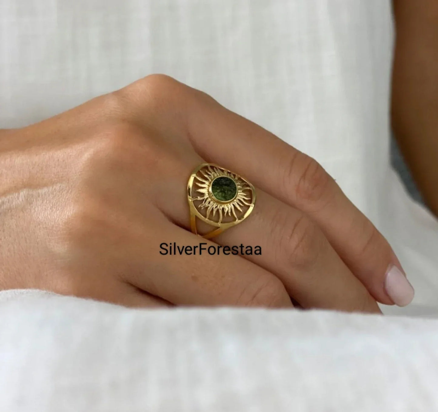 Raw Moldavite Jewellery - SILVERFORESTAA
