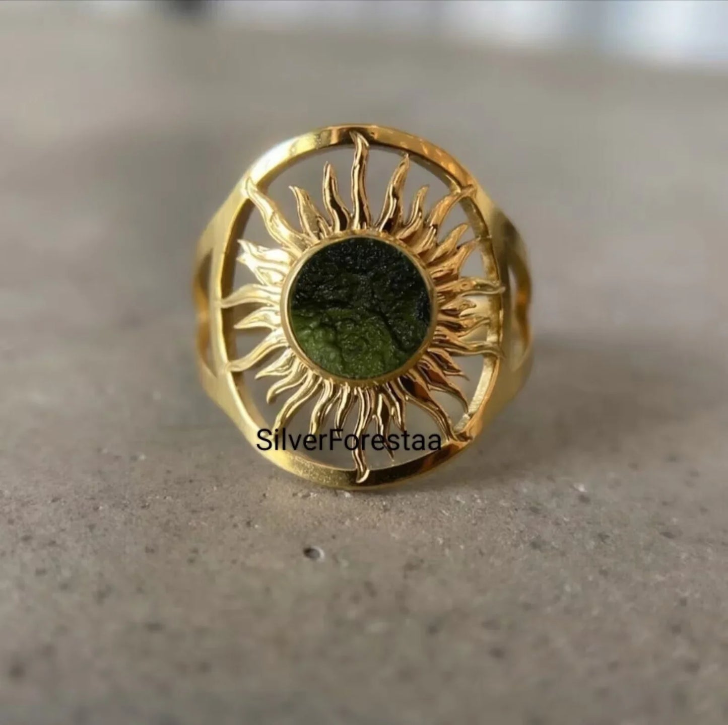 Raw Moldavite Jewellery - SILVERFORESTAA