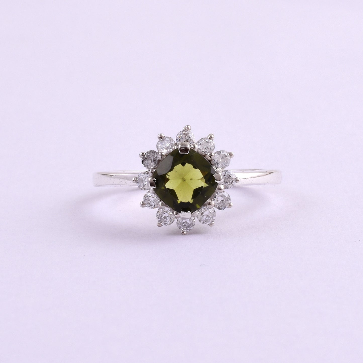 Premium Moldavite Silver Ring | Silverforestaa Collection