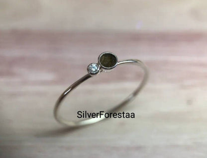 Rare Moldavite Silver Ring – Perfect for Crystal Lovers