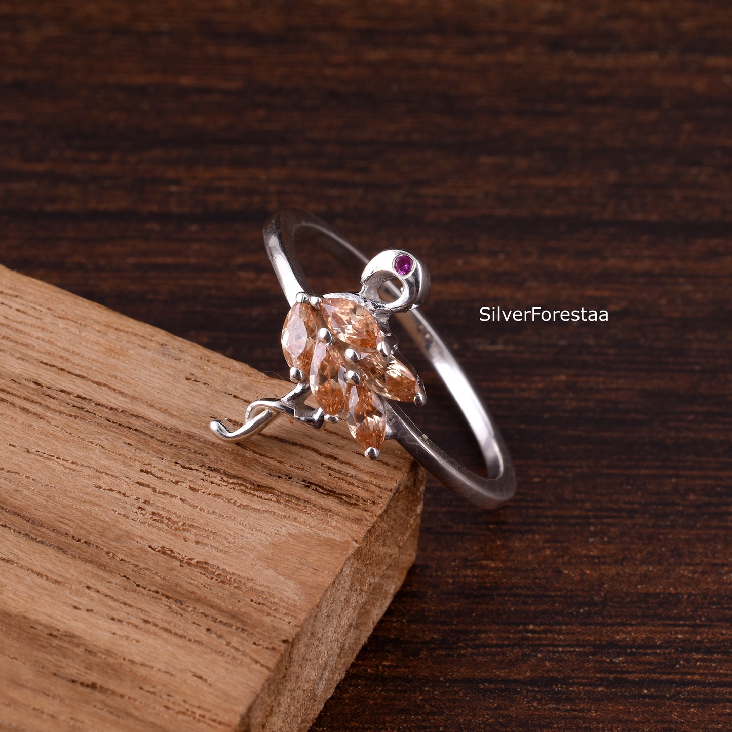 FLAMINGO RING - 925 Solid Sterling Silver Ring