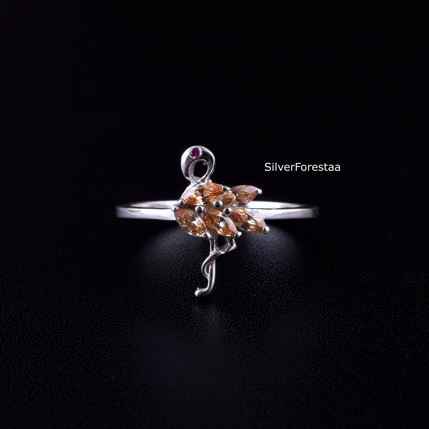 FLAMINGO RING - 925 Solid Sterling Silver Ring