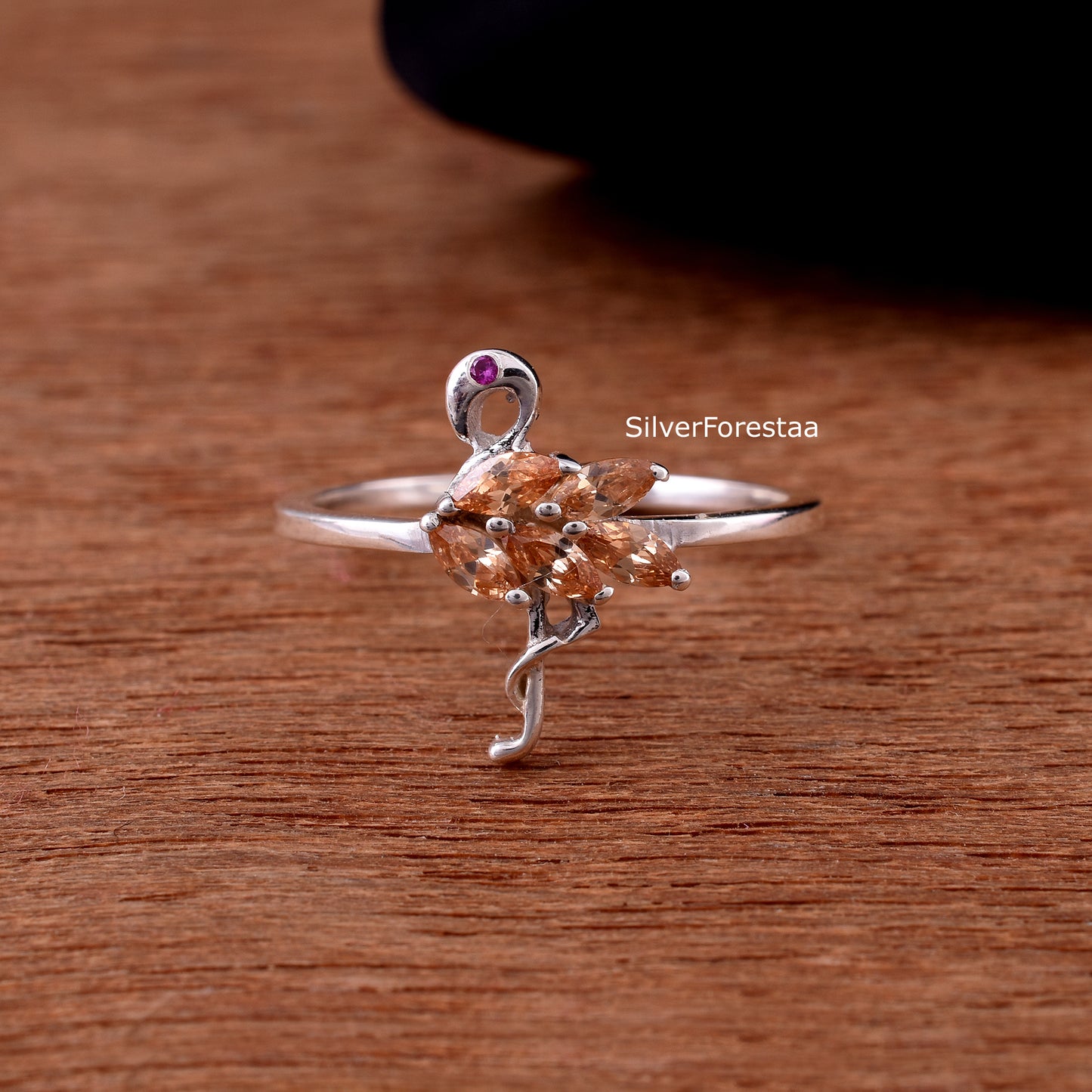 FLAMINGO RING - 925 Solid Sterling Silver Ring