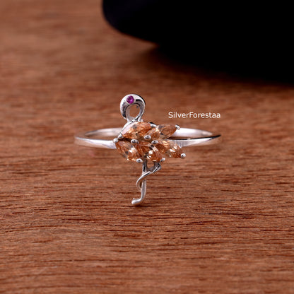 FLAMINGO RING - 925 Solid Sterling Silver Ring
