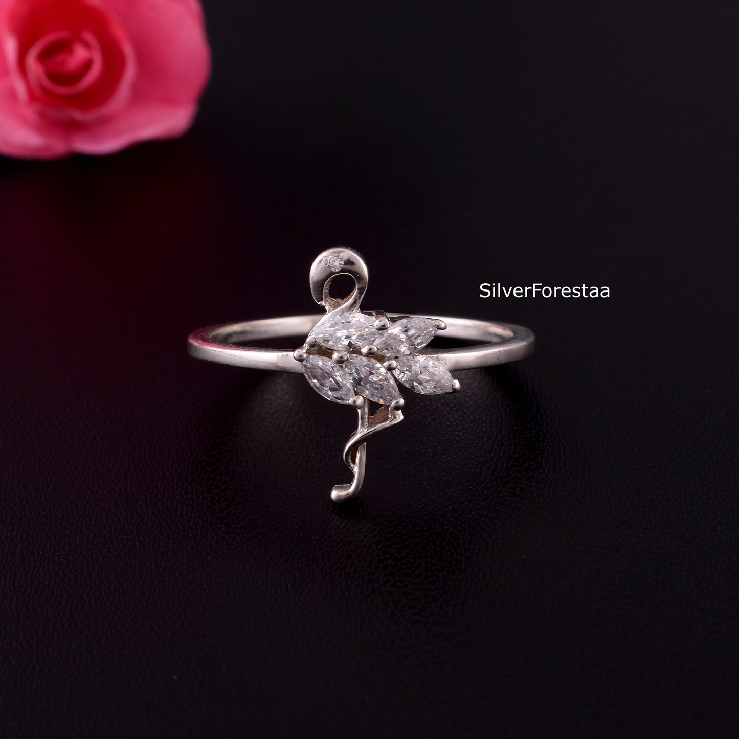 FLAMINGO RING - 925 Sterling Silver Ring