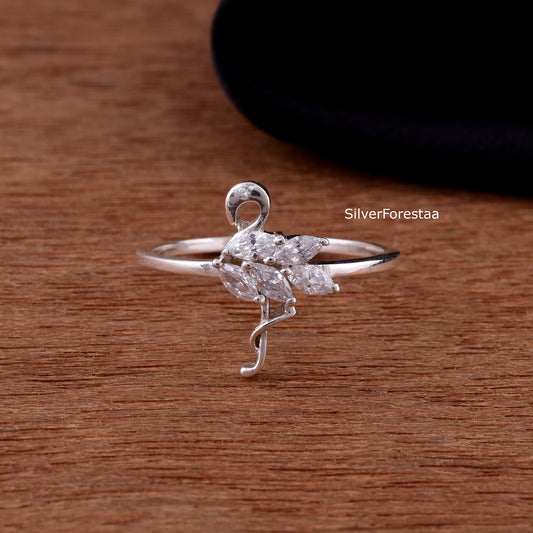 FLAMINGO RING - 925 Sterling Silver Ring