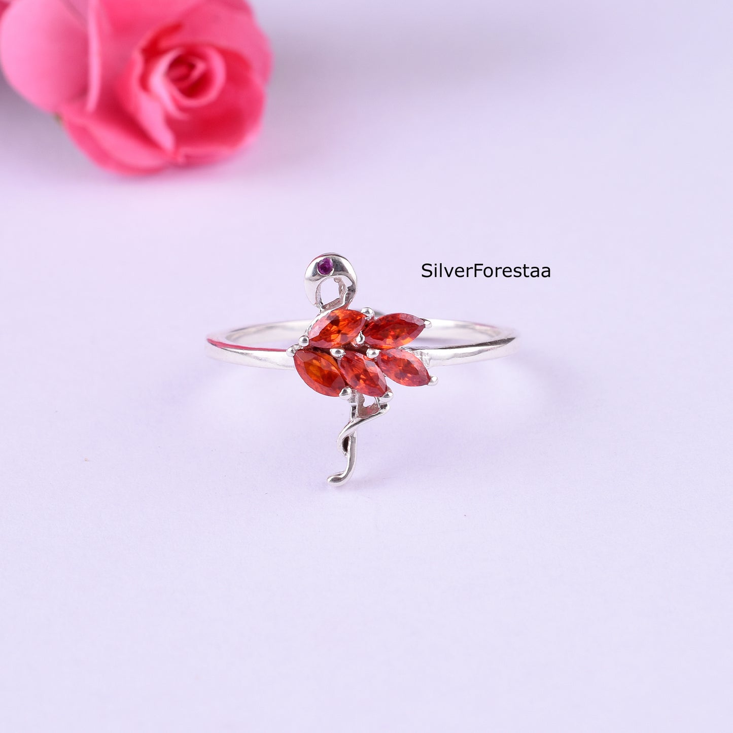 FLAMINGO RING - Sterling Silver Ring