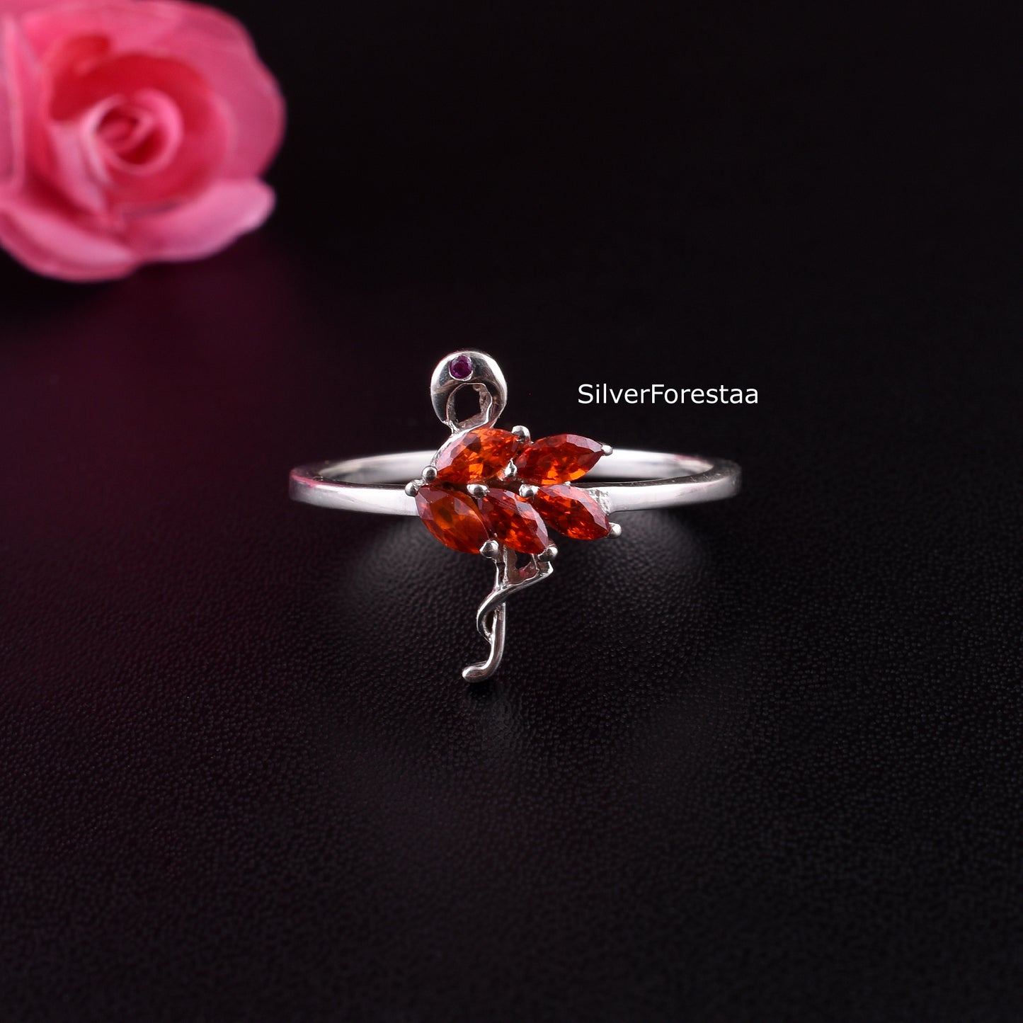 FLAMINGO RING - Sterling Silver Ring