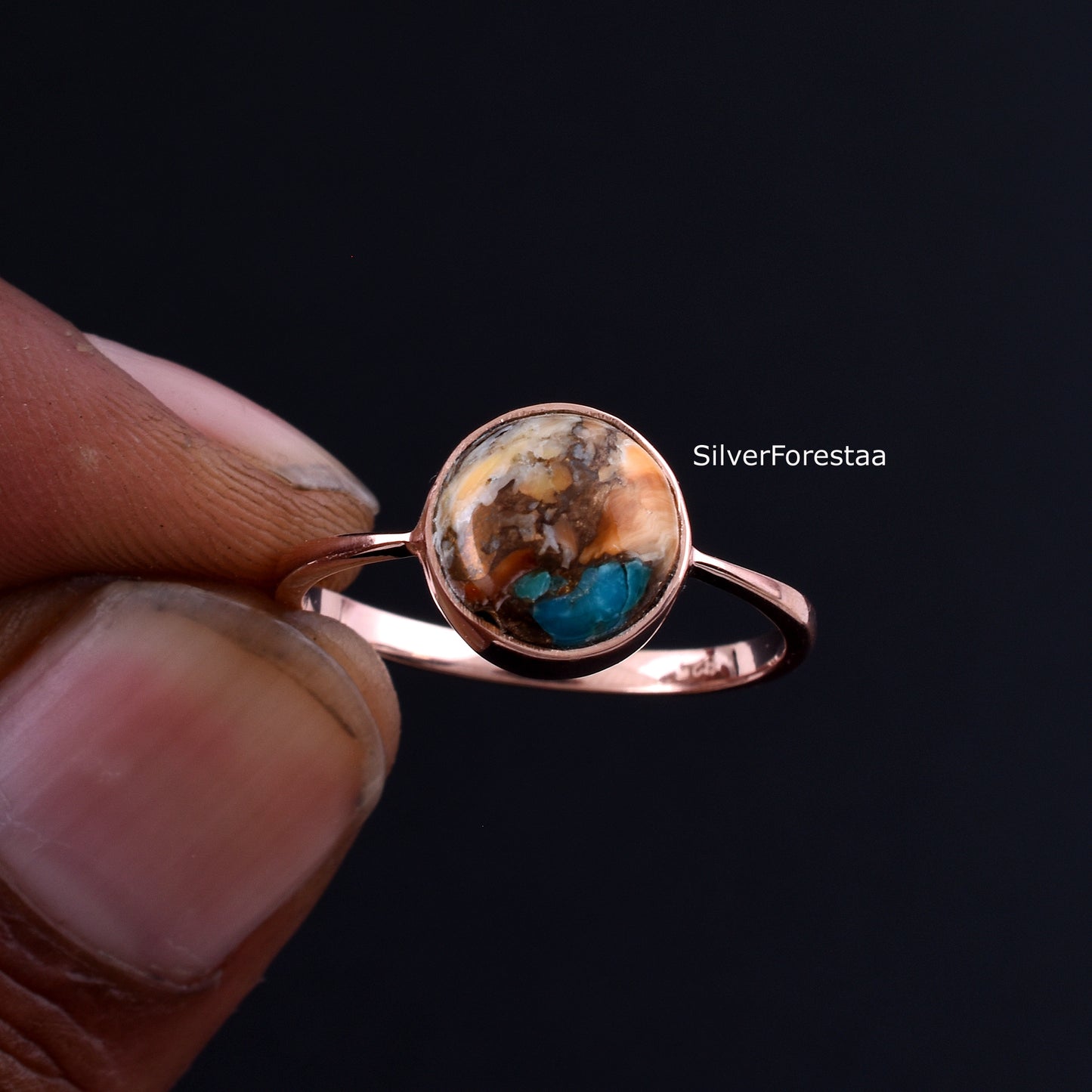 Oyster Turquoise Ring