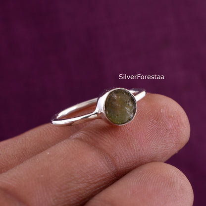 Healing Moldavite Ring Transformation Jewelry