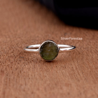 Healing Moldavite Ring Transformation Jewelry