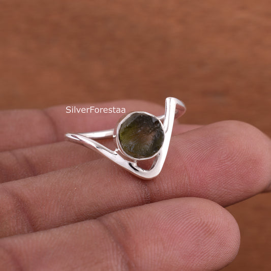 Healing Moldavite Ring | Engagement Ring