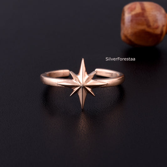 Celestial Starburst Ring | Boho Art Deco Jewelry