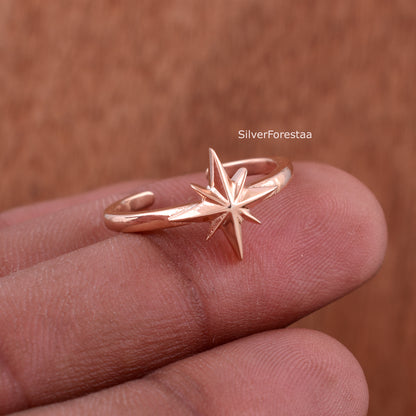 Celestial Starburst Ring | Boho Art Deco Jewelry