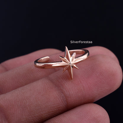 Celestial Starburst Ring | Boho Art Deco Jewelry