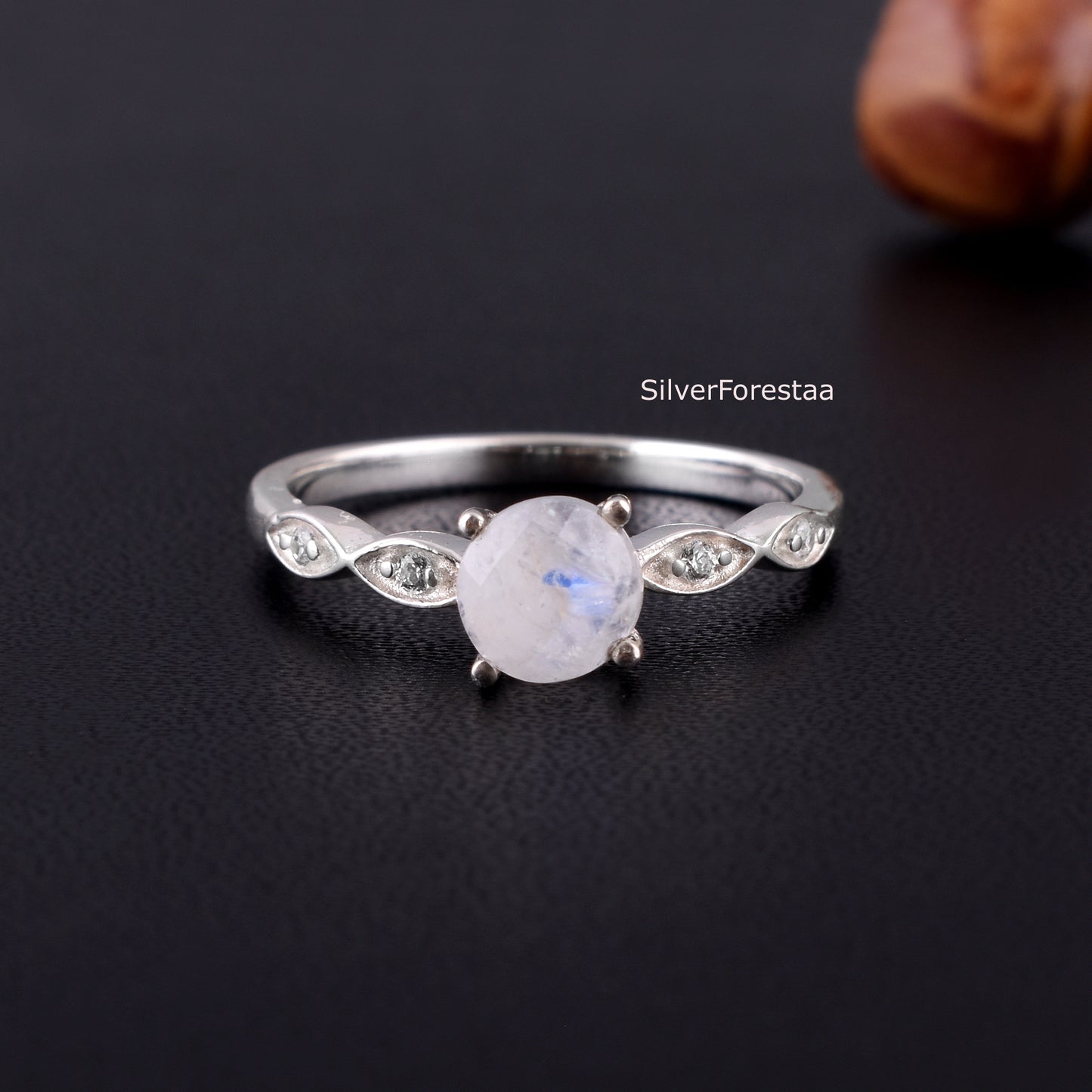 Moonstone Promise Ring | June Birthstone Jewelry