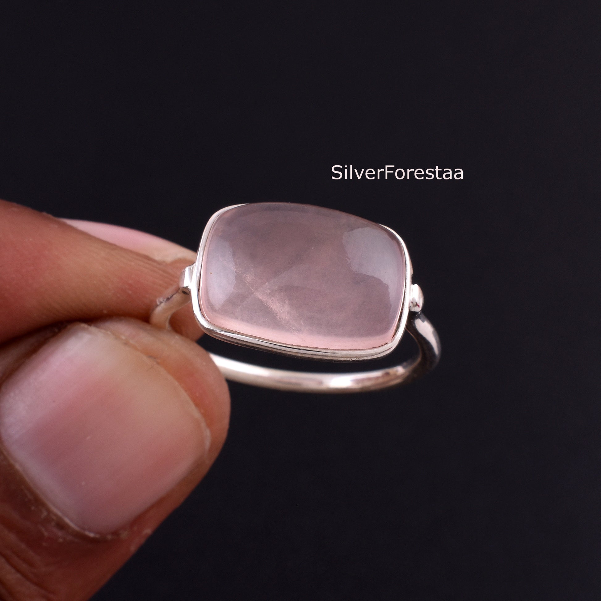 Rose Quartz Ring