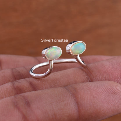 Opal Silver Ring