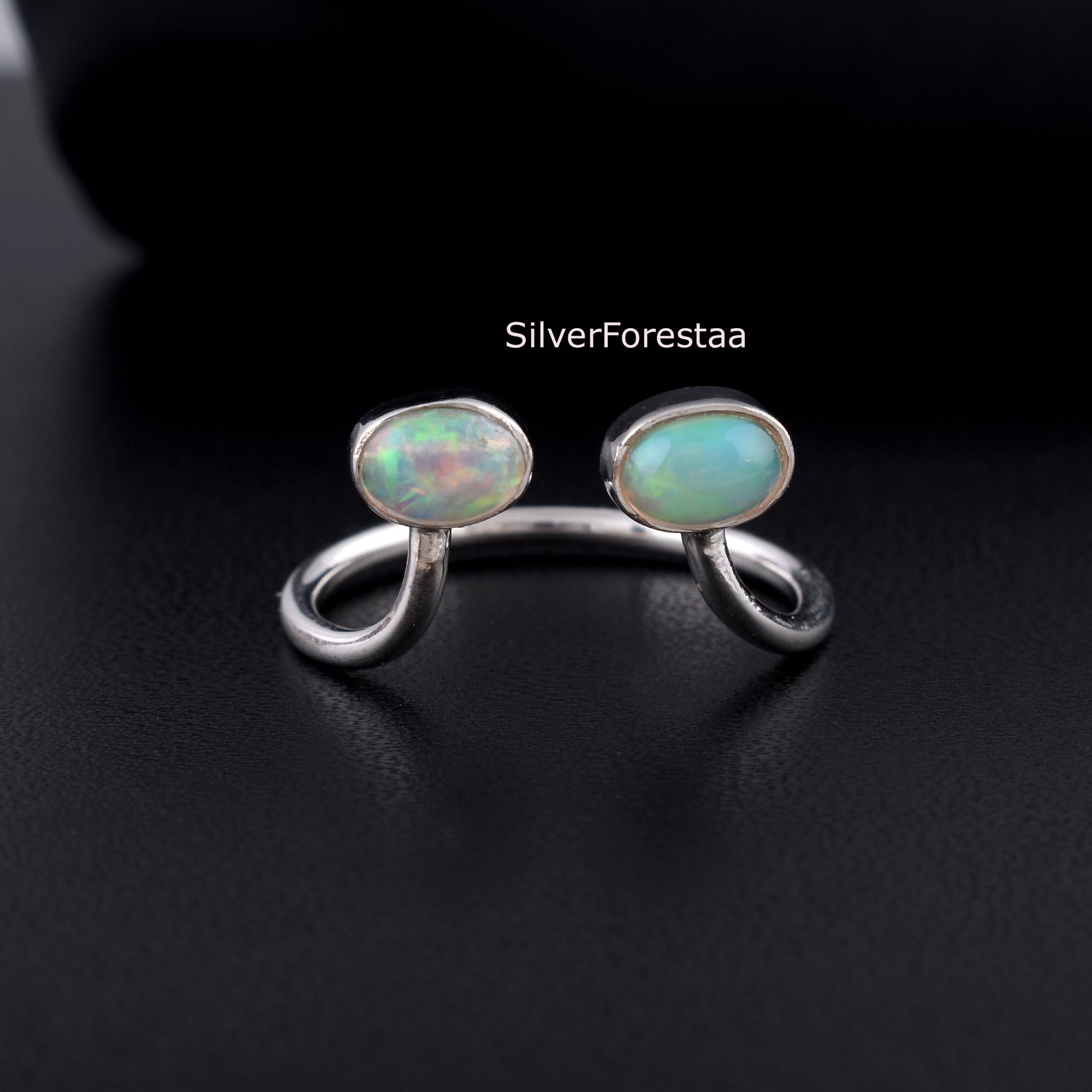 Opal Silver Ring
