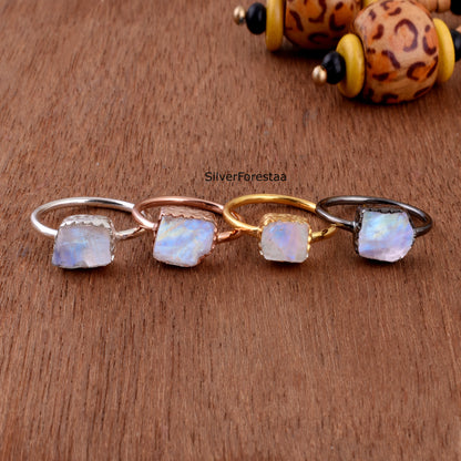 Moonstone Silver Ring