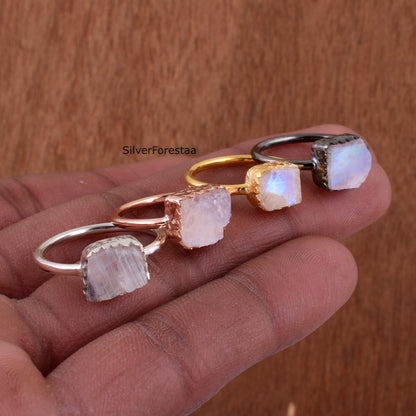 Moonstone Silver Ring