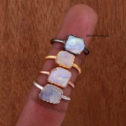 Moonstone Silver Ring