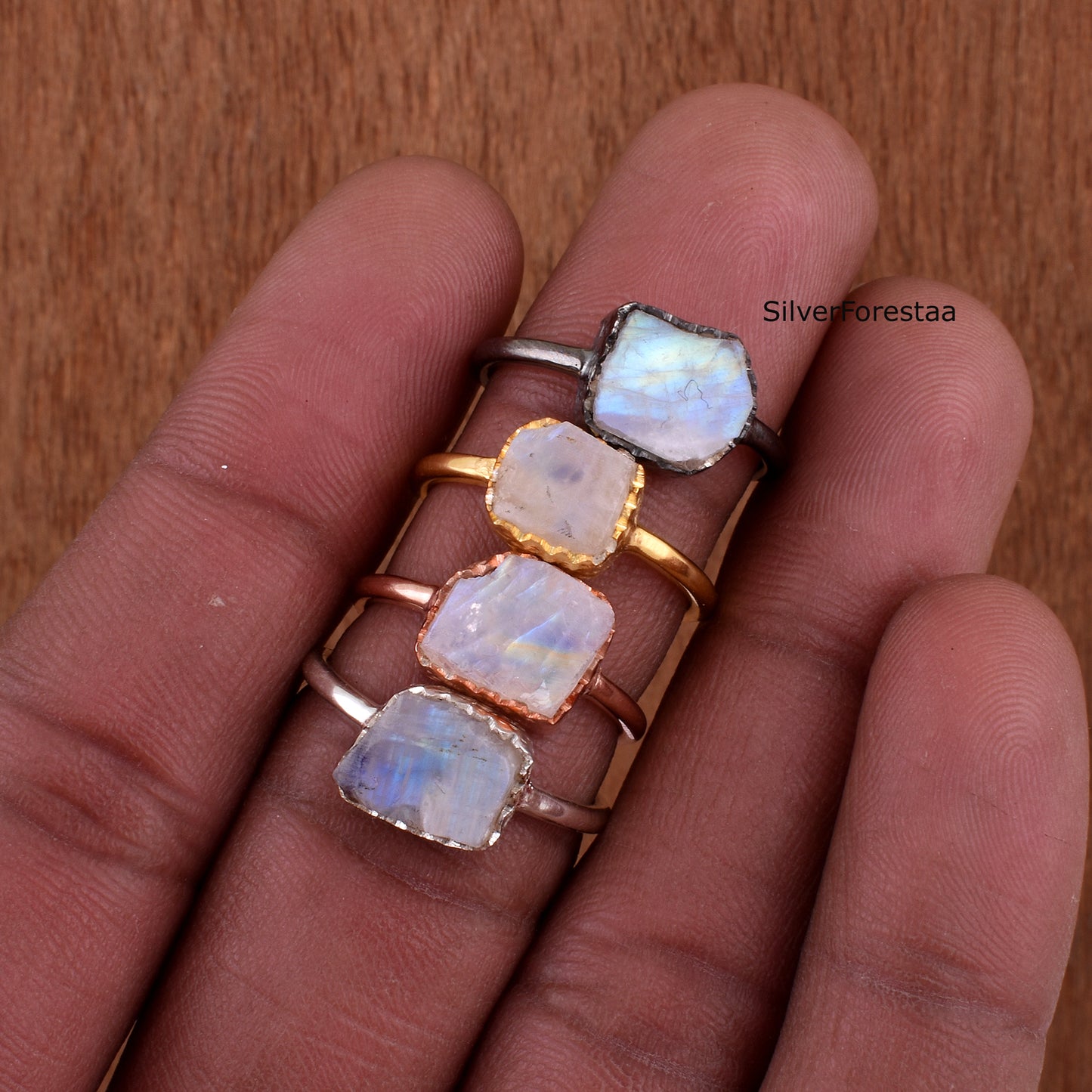 Moonstone Silver Ring