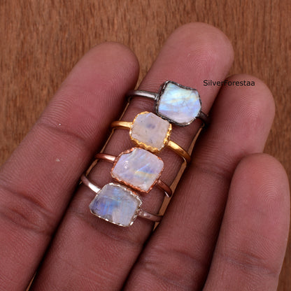 Moonstone Silver Ring