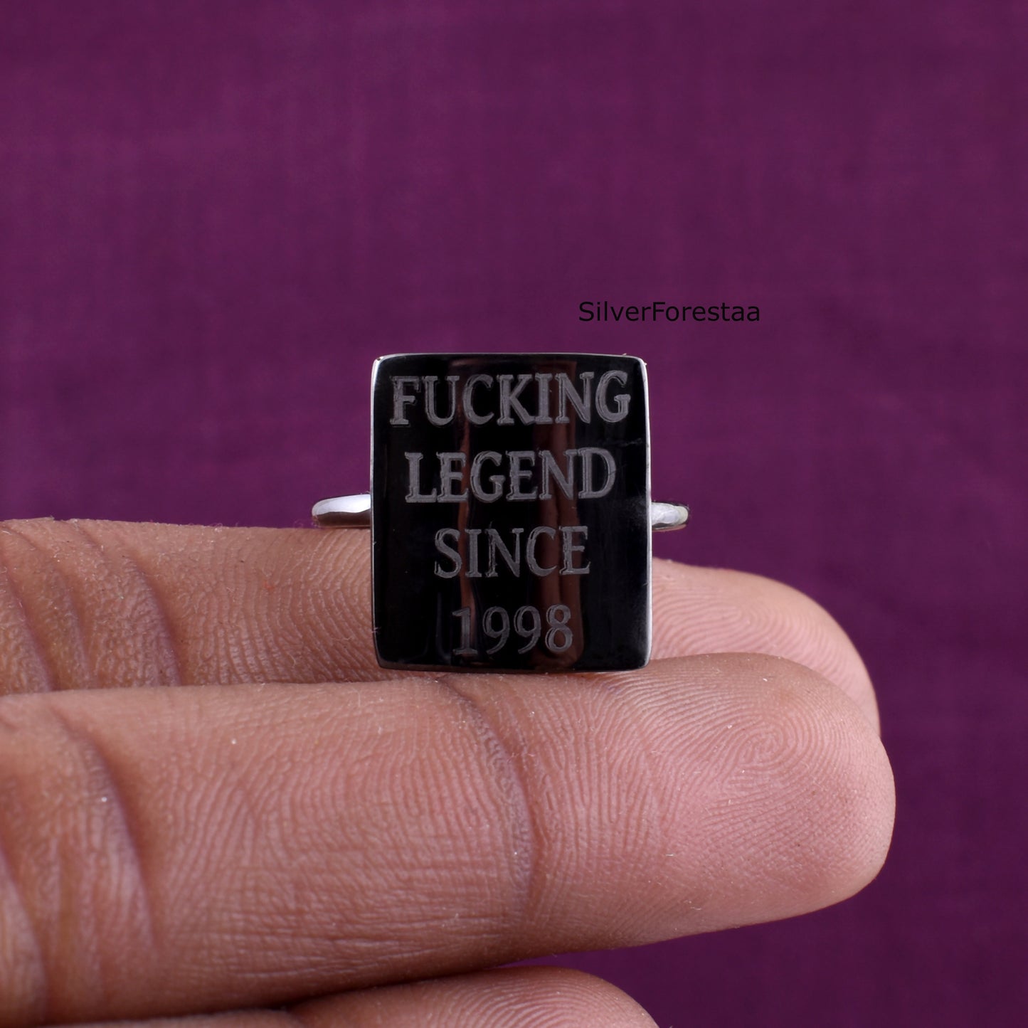 customize silver ring