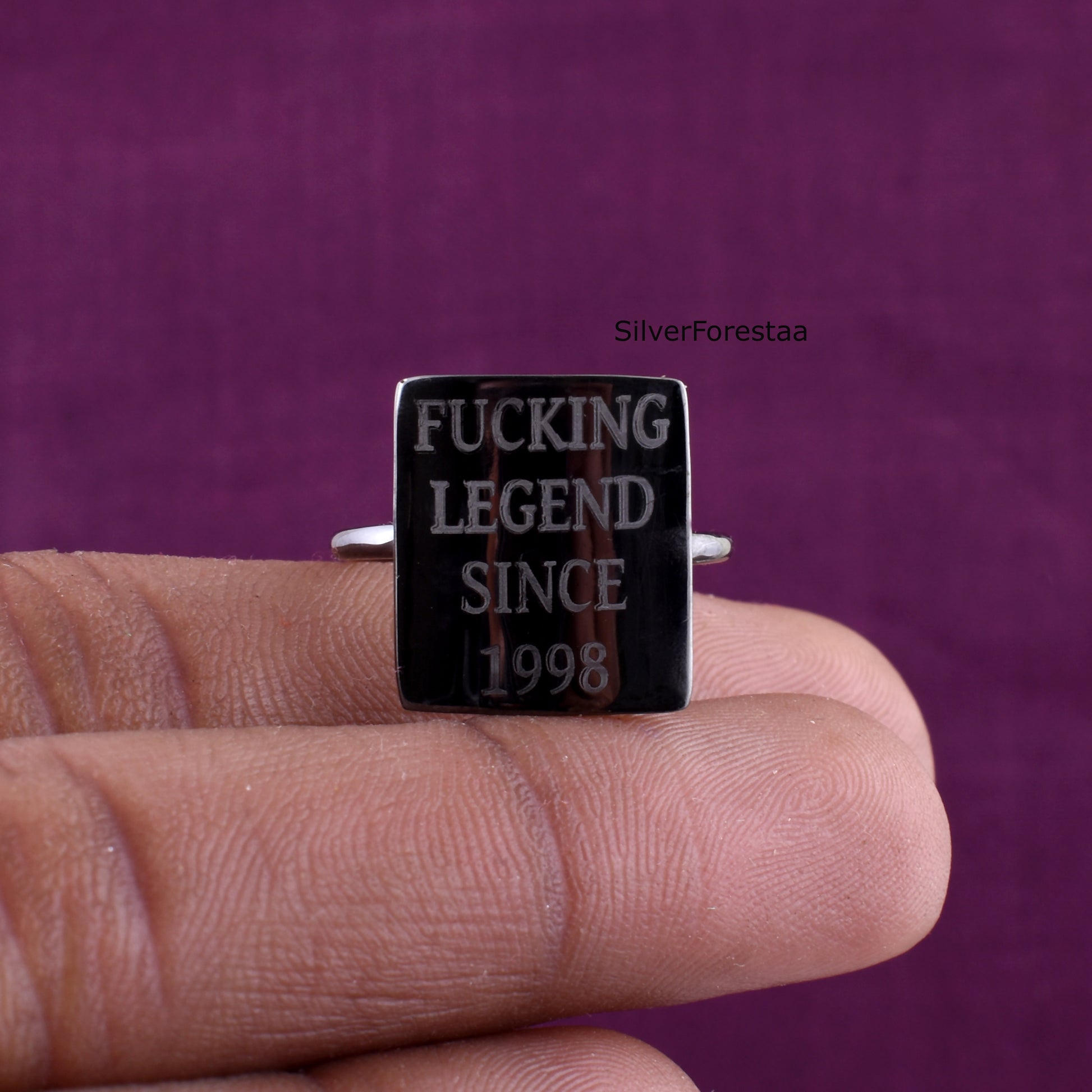 customize silver ring