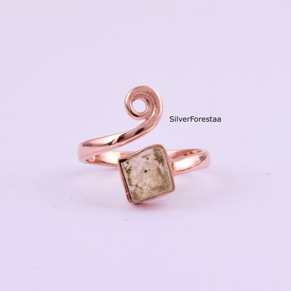925 Silver Libyan Desert Glass Jewelry – Celestial Elegance