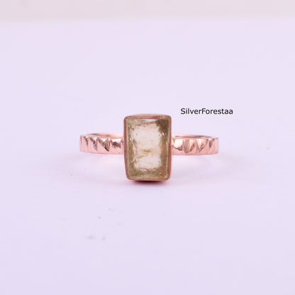 Handcrafted Libyan Tektite Ring | 925 Silver | Spiritual Stone