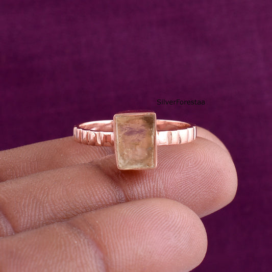 Handcrafted Libyan Tektite Ring | 925 Silver | Spiritual Stone