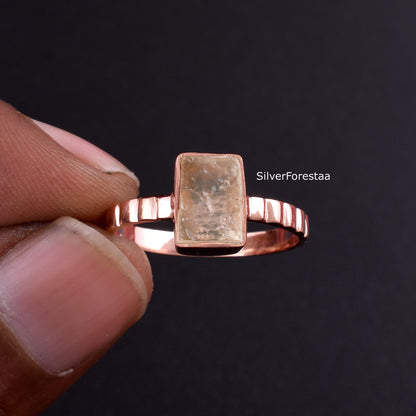 Handcrafted Libyan Tektite Ring | 925 Silver | Spiritual Stone