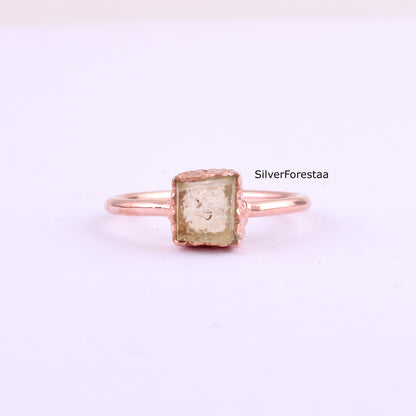 Genuine Libyan Tektite Ring | 925 Sterling Silver Design