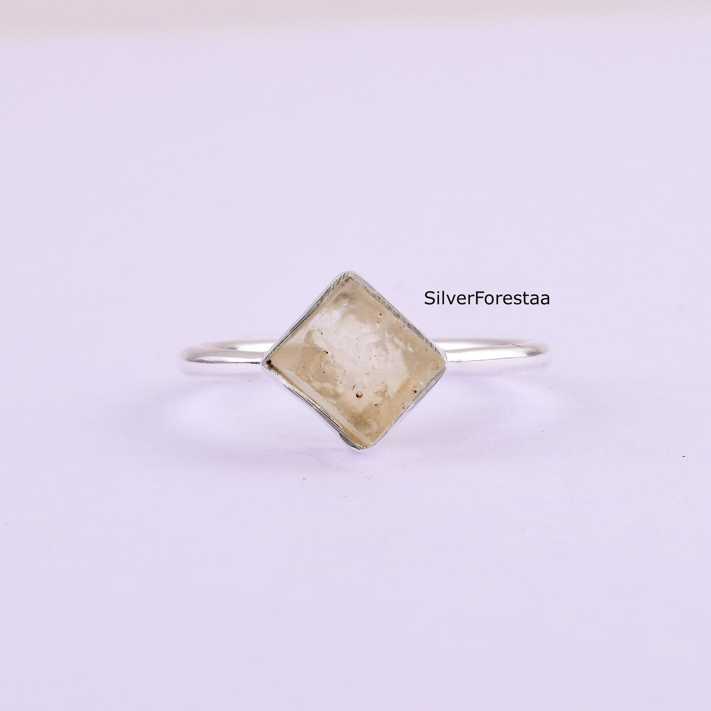 925 Sterling Silver Libyan Tektite Ring – Rare Cosmic Gem
