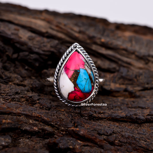 Cotton Candy Bliss – Turquoise Ring in 925 Sterling Silver